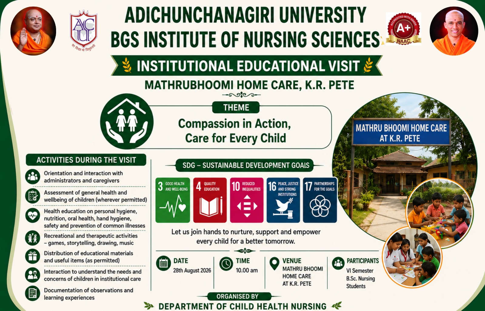 Institutional Educational Visit to Mathrubhoomi Home Care,